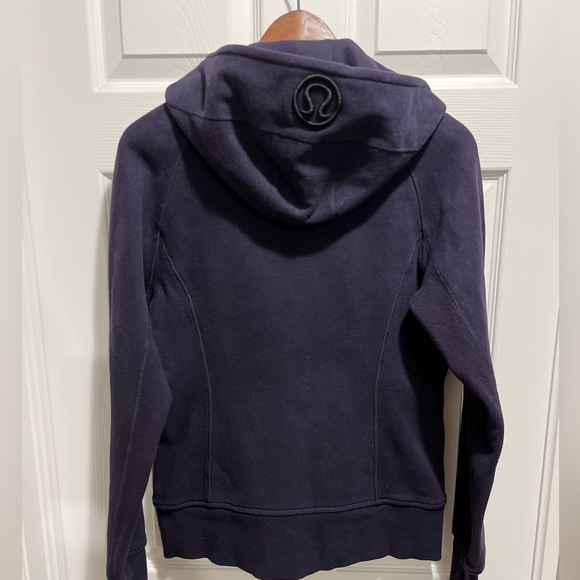 Lululemon Scuba Hoodie Fleece Interior Deep Purple Sz 8 - Picture 3 of 12